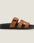 Hermès Chypre Sandals Naturel