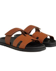 Hermès Men’s Chypre Sandals Gold