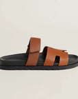 Hermès Men’s Chypre Sandals Gold