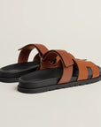 Hermès Men’s Chypre Sandals Gold