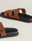 Hermès Men’s Chypre Sandals Gold