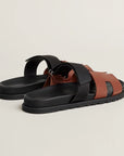 Hermès Men’s Chypre Sandals Rouge Sépia / Noir