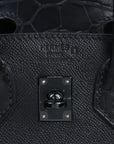 HERMÈS Birkin Faubourg 20 Sellier Midnight Black
