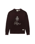 Frame X Ritz Unisex Cashmere Sweater in Bordeaux.