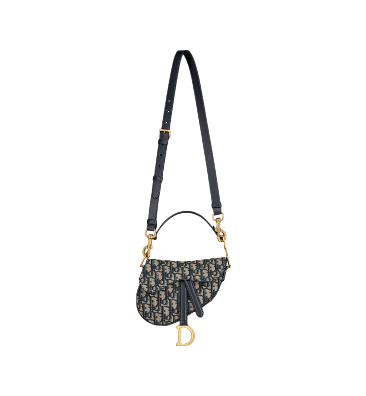 Dior Mini Saddle Bag With Strap.