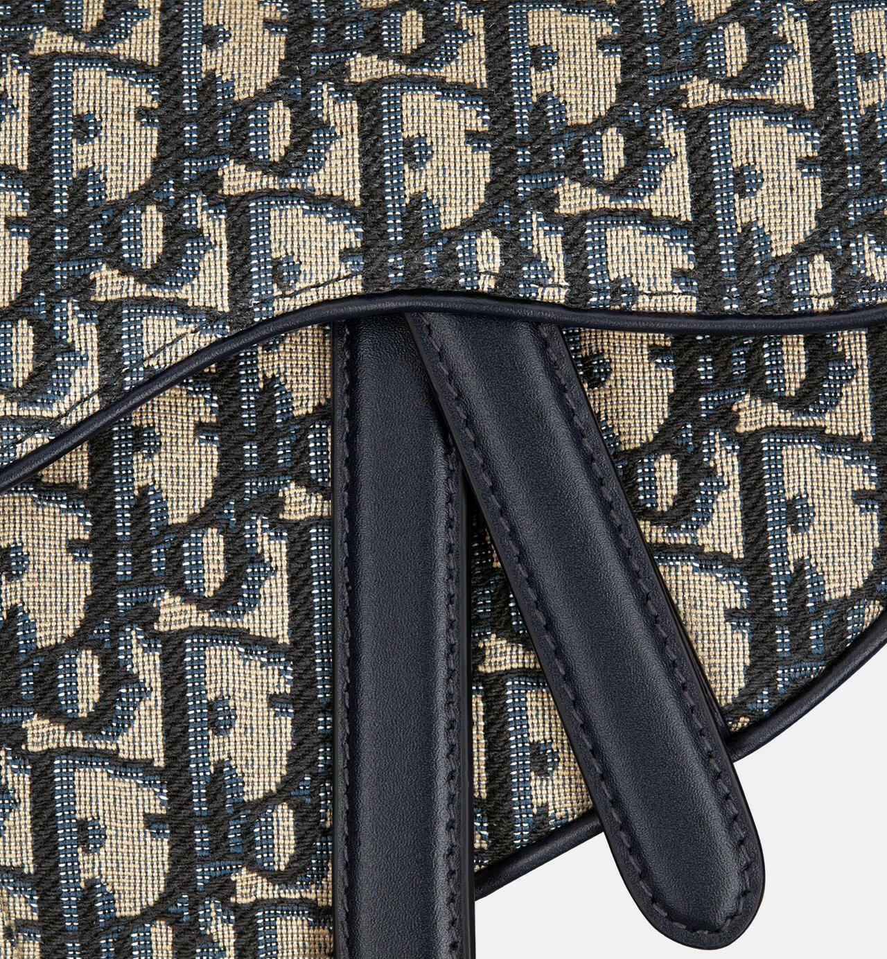 Dior Mini Saddle Bag With Strap.