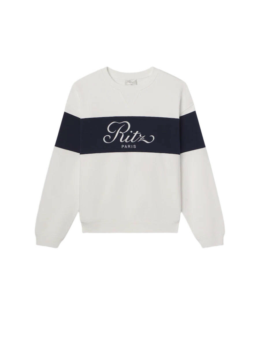 Ritz Unisex Sport Sweatshirt in Cream.