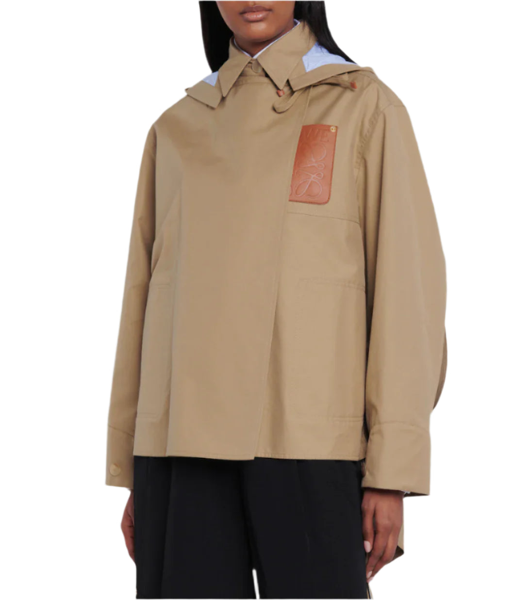 【LOEWE】HOODED PARKA Hooded parka in cotton Beige - LOEWE
