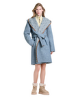 Louis Vuitton Reversible Signature Hooded Wrap Coat