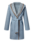 Louis Vuitton Reversible Signature Hooded Wrap Coat