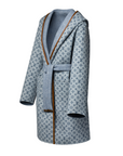 Louis Vuitton Reversible Signature Hooded Wrap Coat