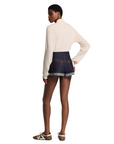 Louis Vuitton Cuffed Hem Denim Mini Shorts