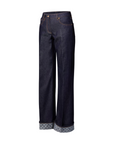 Louis Vuitton Cuffed Hem Flared Jeans