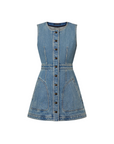 Louis Vuitton Button Front Denim Dress