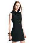 Louis Vuitton Pleat Collar Fitted Dress