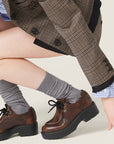 MIU MIU Leather lace-up shoes