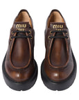 MIU MIU Leather lace-up shoes