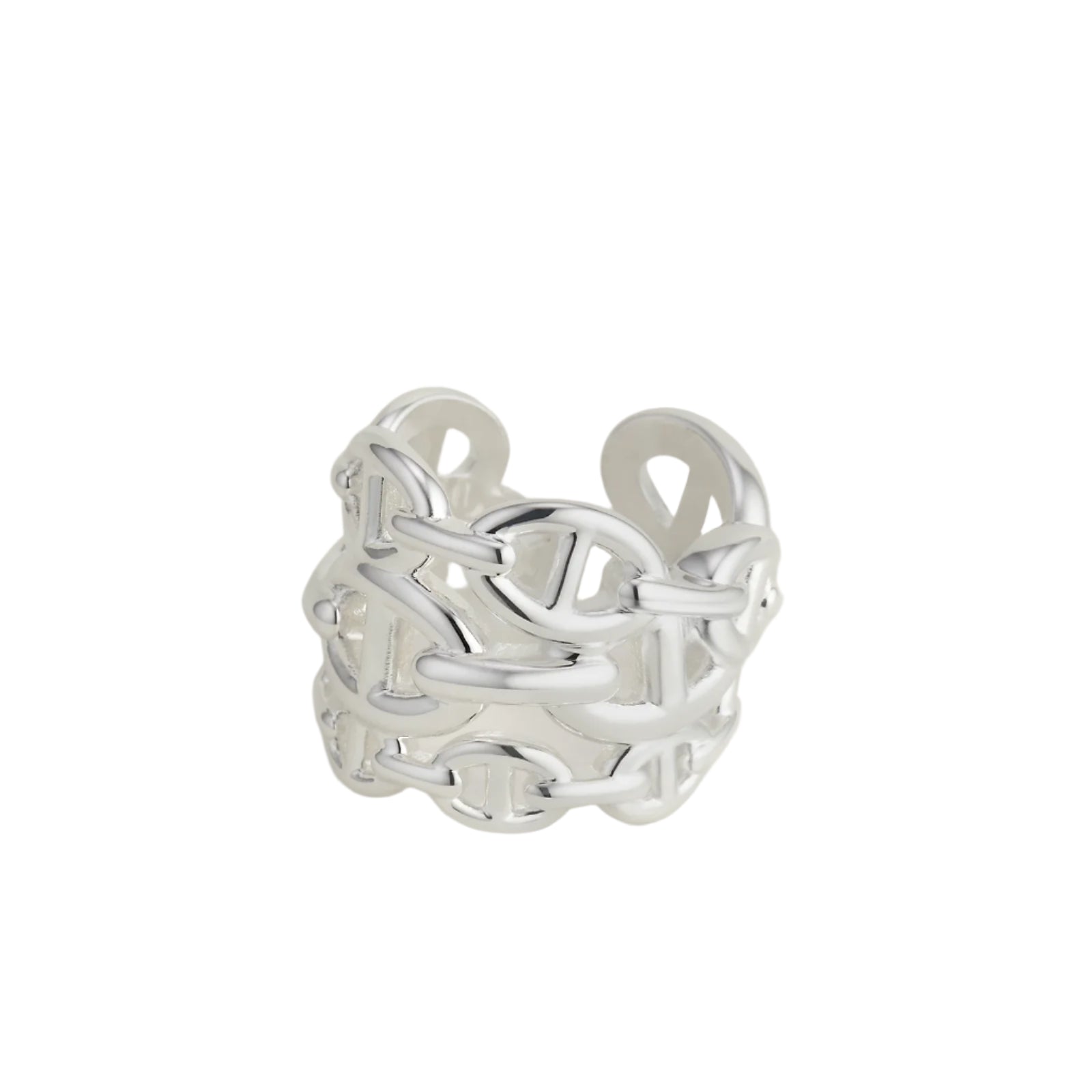 Hermès Chaine d'ancre Enchainee ring, large model.
