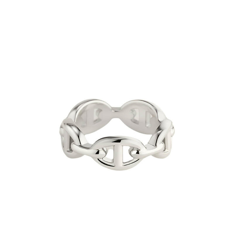 Hermès Chaine d'ancre Enchainee ring, small model.