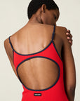 Miu Miu Technical Knit Swimsuit.