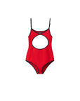 Miu Miu Technical Knit Swimsuit.