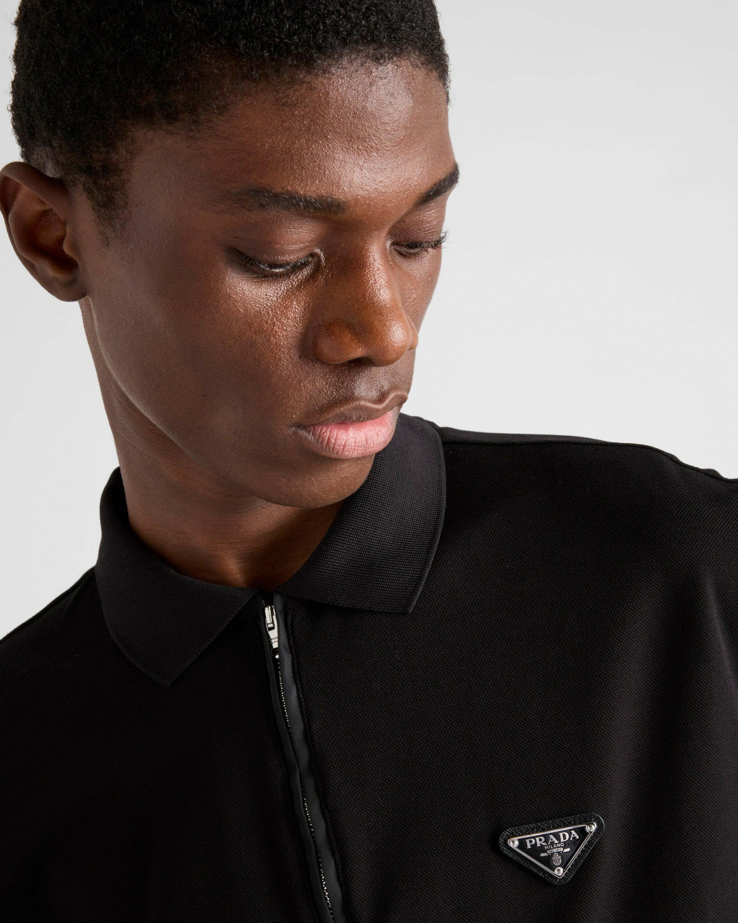 Prada Piqué Polo Shirt.