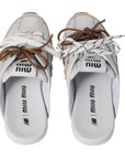 New Balance X Miu Miu 530 SL deco calf leather mules.