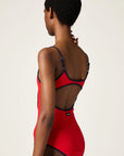 Miu Miu Technical Knit Swimsuit.
