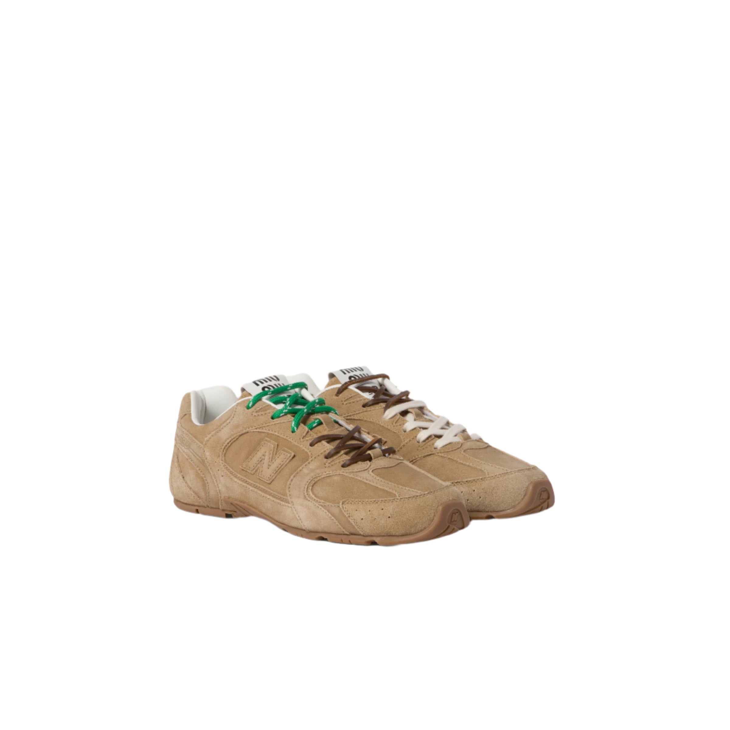 New Balance X Miu Miu 530 SL suede sneakers.