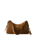 Prada Aimée Medium Suede Shoulder Bag.