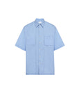 Prada Short Sleeved Stretch Cotton Shirt.