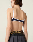 Miu Miu Technical Knit Swimsuit.