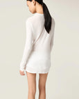 Miu Miu Ribbed Knit Jersey Dress.