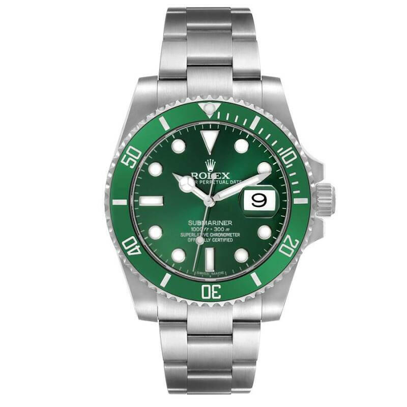 Rolex Submariner Date 116610Lv Hulk Green Dial Oyster Perpetual 40Mm Oystersteel.