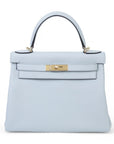 Hermès Kelly 28 Bleu Pale.