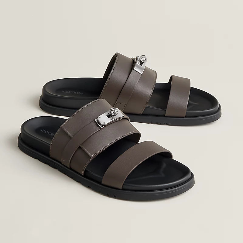 Hermes☆Men's サンダル Sandales Jackson Epsom/Etoupe_パリ発 jackson-sandal--252944ZHF7-