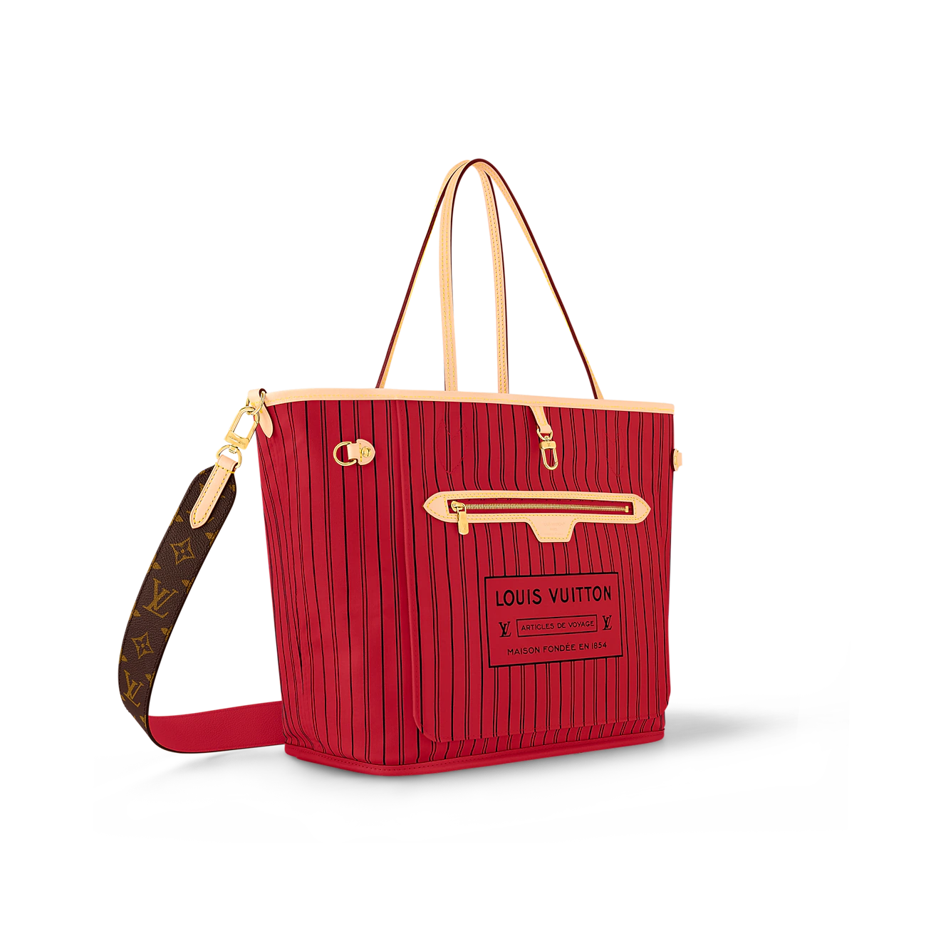 Louis Vuitton Neverfull Bandoulière Inside Out MM.