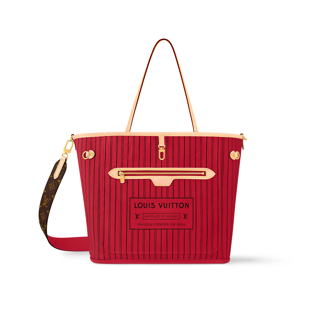 Louis Vuitton Neverfull Bandoulière Inside Out MM.