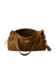 Prada Aimée Medium Suede Shoulder Bag.