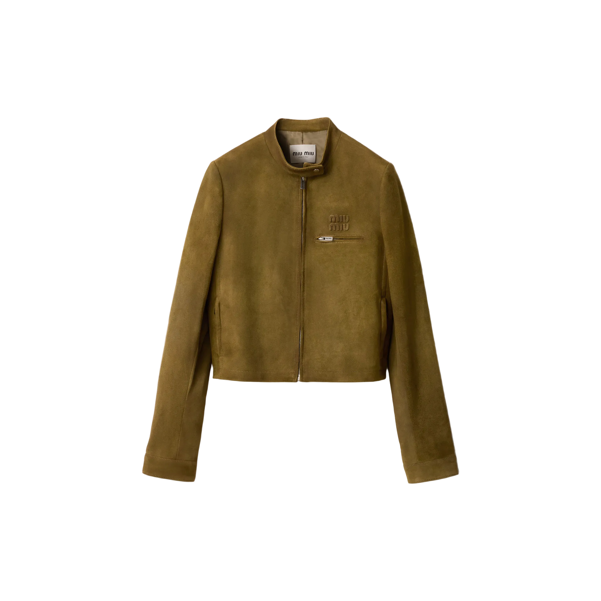 Brown jacket on a beige background