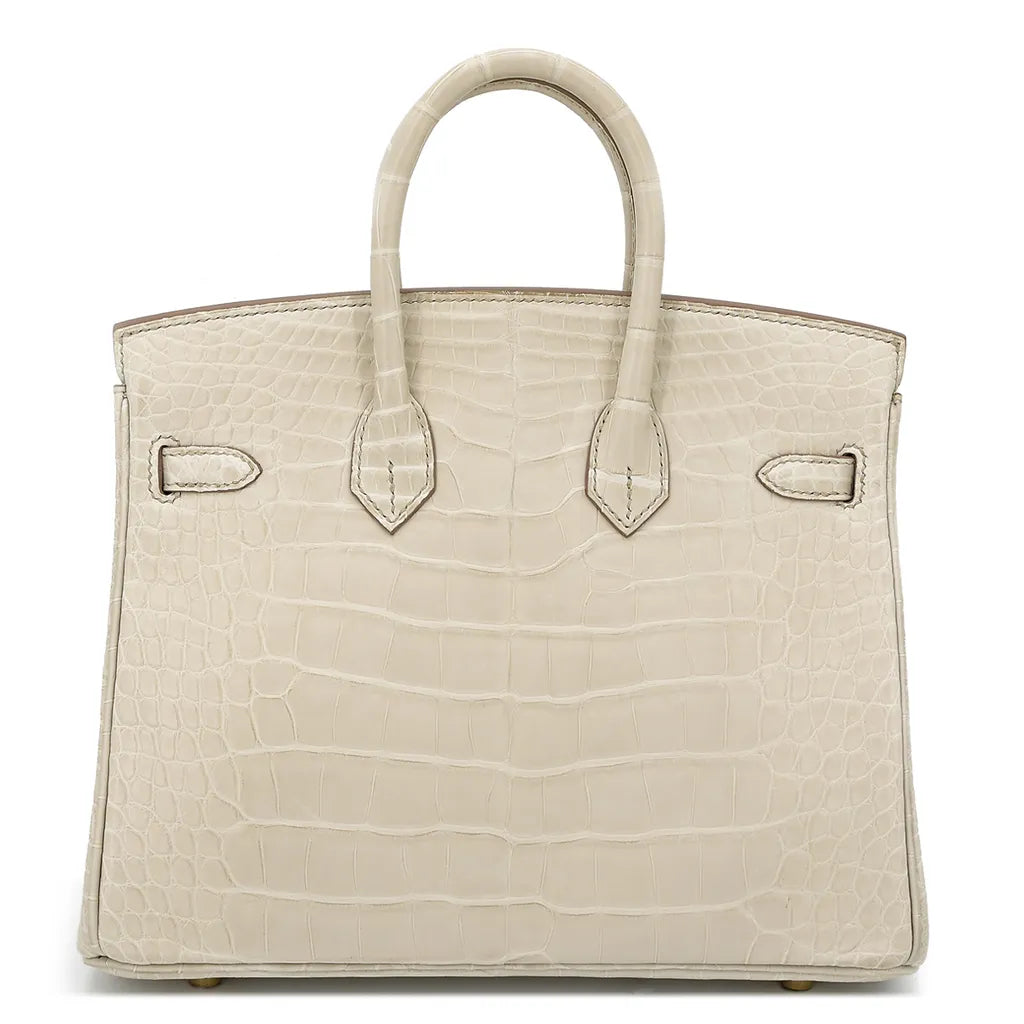 Hermès Birkin 25 Beton Matte Alligator.