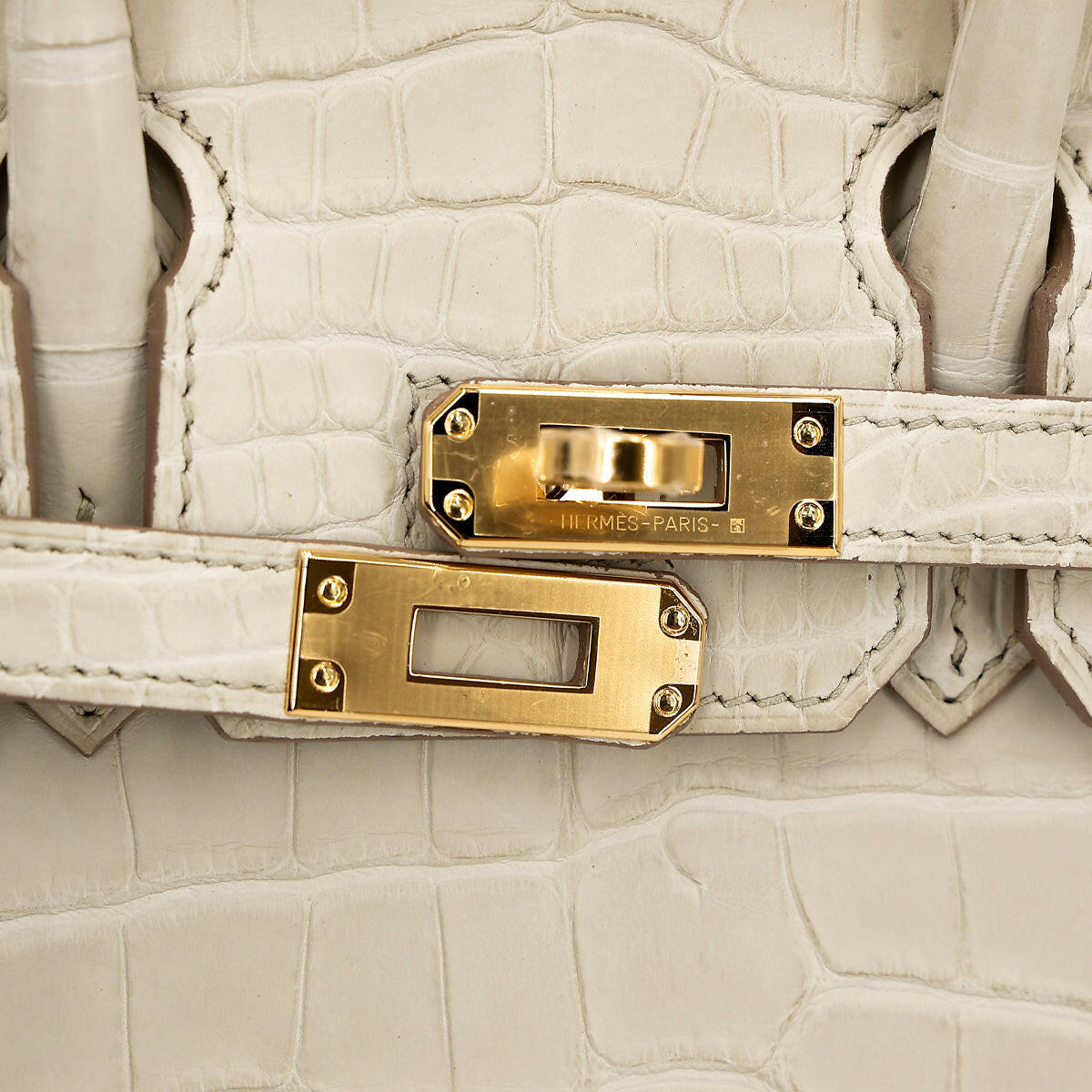 Hermès Birkin 25 Beton Matte Alligator.