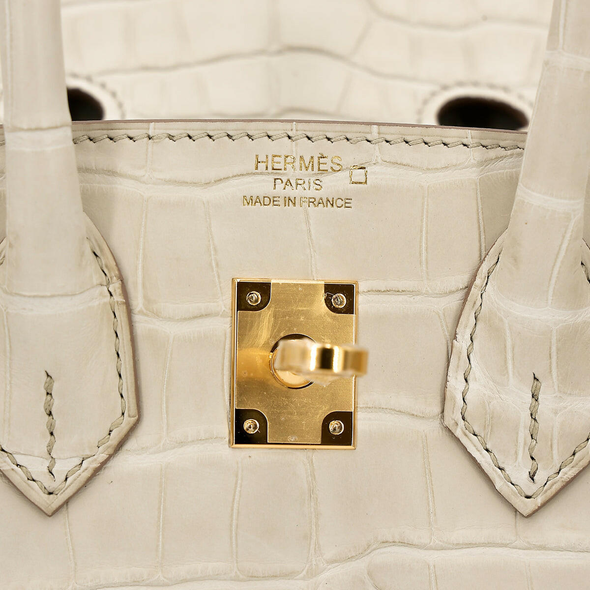 Hermès Birkin 25 Beton Matte Alligator.