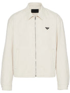 Prada velvet denim blouson jacket.