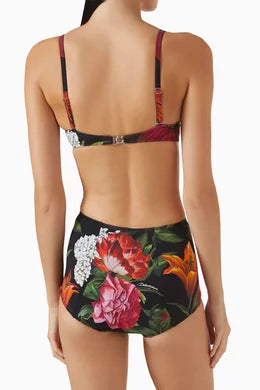 Dolce & Gabbana Floral-print Bikini Set detail