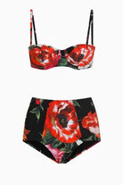 Dolce & Gabbana Floral-print Bikini Set in