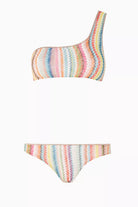 Missoni One-shoulder Bikini Set in