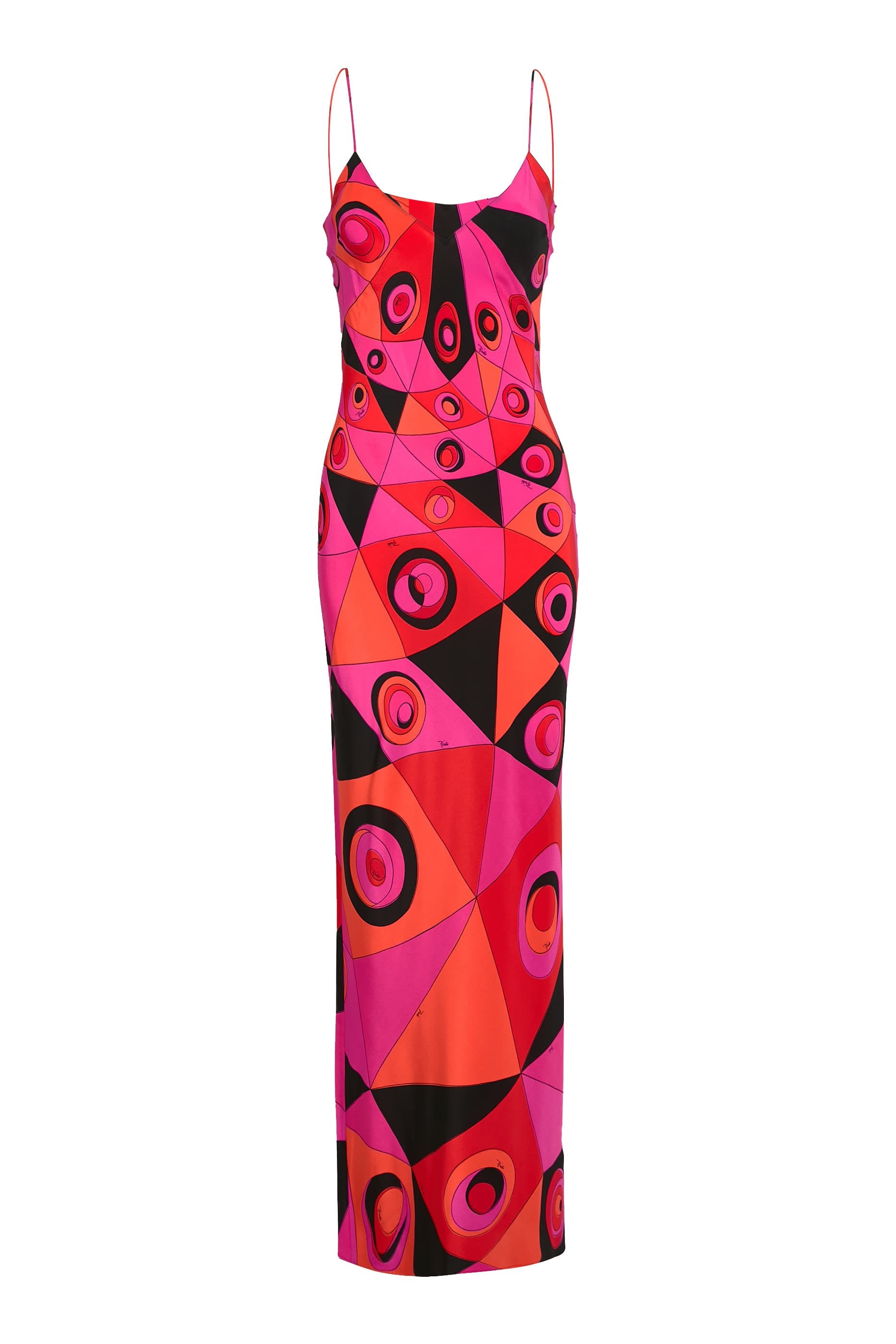 PUCCI Long Crêpe de Chine Dress