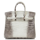 Hermès Limited Edition Birkin 25 Himalaya Matte Niloticus Crocodile.
