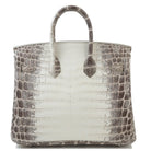 Hermès Limited Edition Birkin 25 Himalaya Matte Niloticus Crocodile.